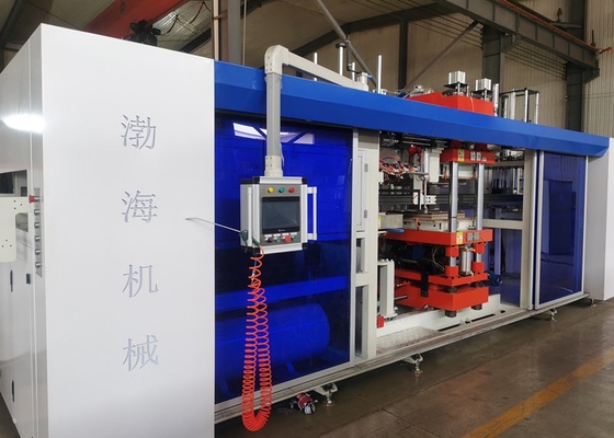 Disposable Lunch Box HIPS Plastic Vacuum Forming Machine High Speed Semi Automatic